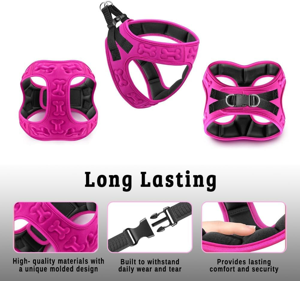 Comfort Fit Dog Harness - Comfortable Puppy Harness & Dog Vest: Adjustable, Soft Padded for Small, Medium Dogs - Easy to Put-On Dog Harness Medium Sized Dog